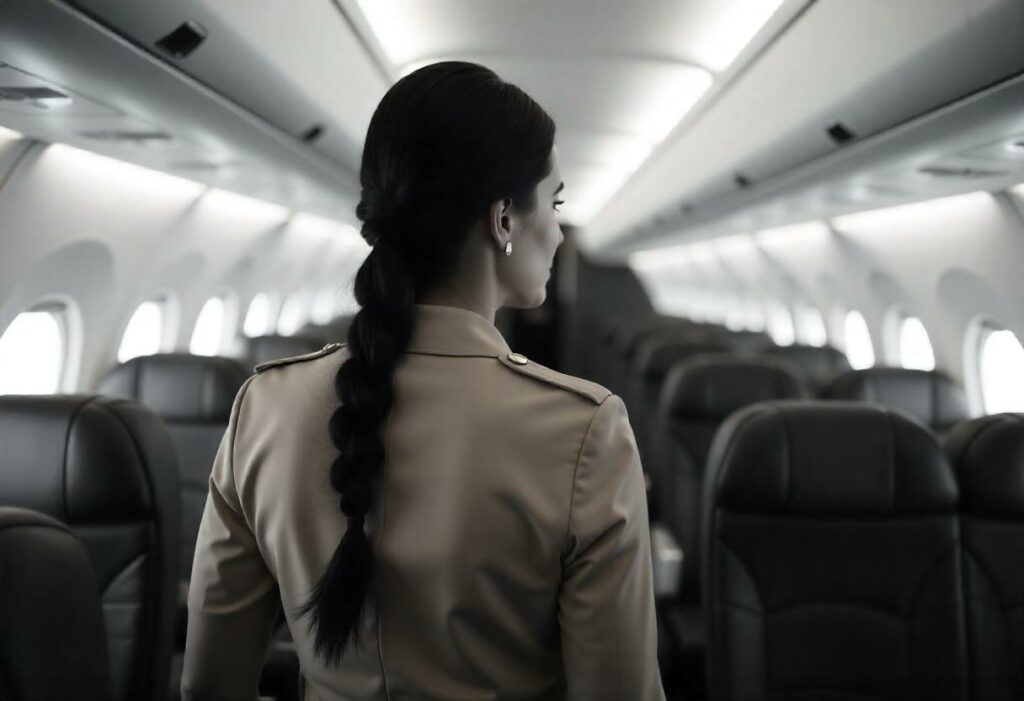 azafata avión crisis