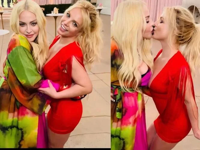 Madonna y Britney Spears recrean ¡Apasionado! beso de hace 19 años