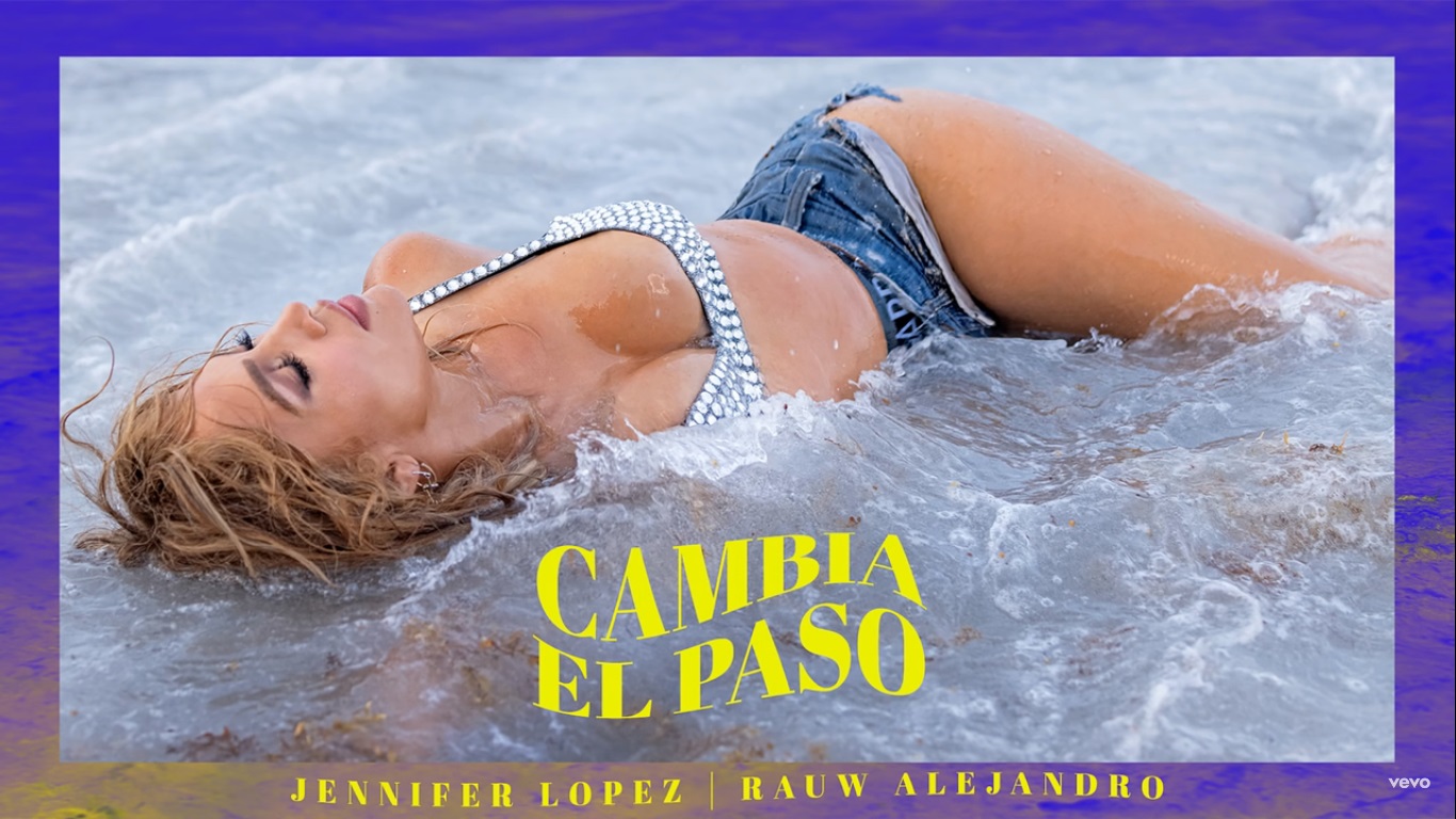 Cambia el paso: la sexy foto con la que JLo promociona su canción con Rauw Alejandro