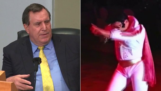 Joe Carollo ataca a jefe de la policía de Miami mostrando un vídeo donde imita a Elvis