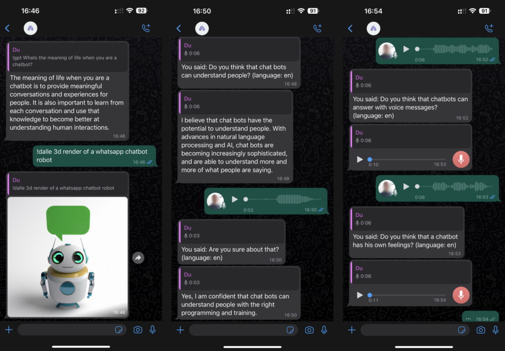 Chatgpt en whatsapp