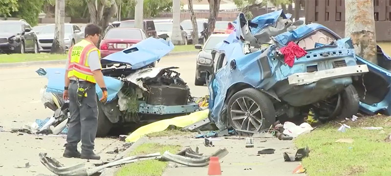 Fatal accidente vial en Miami deja un joven fallecido y otro grave