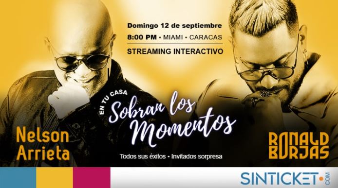 Nelson Arrieta y Ronald Borjas “sobran los momentos” en super concierto vía streaming