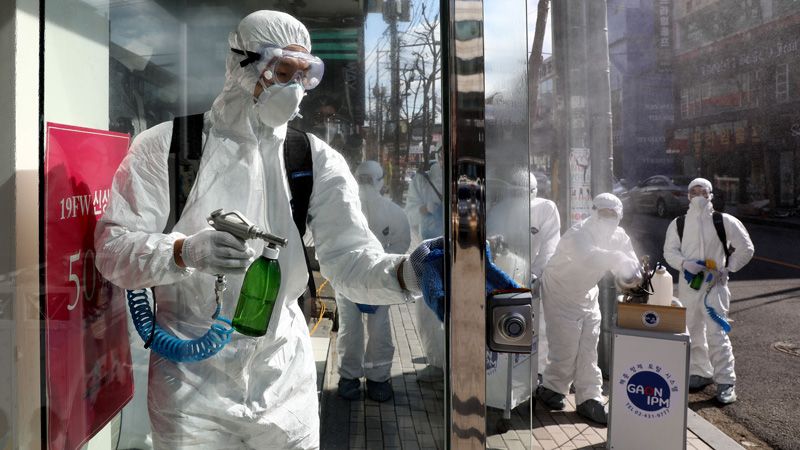 Estados Unidos se apaga a medida que se extiende el virus de Wuhan (fotos)