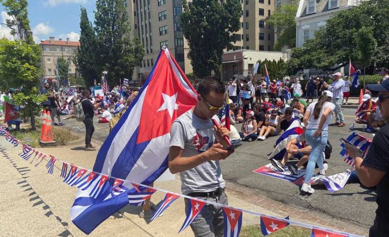 Cubanos se movilizan a Washington para exigir acciones contundentes contra el régimen