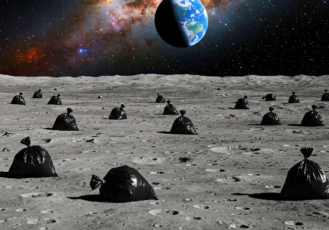 ¡Hay 96 bolsas de heces en la Luna! NASA lanza concurso para eliminarlas