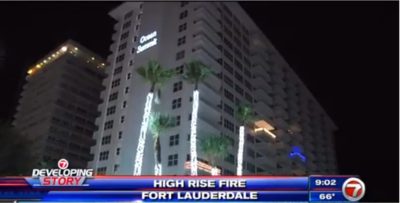One person dead and one injured in a fire in a building in Fort Lauderdale