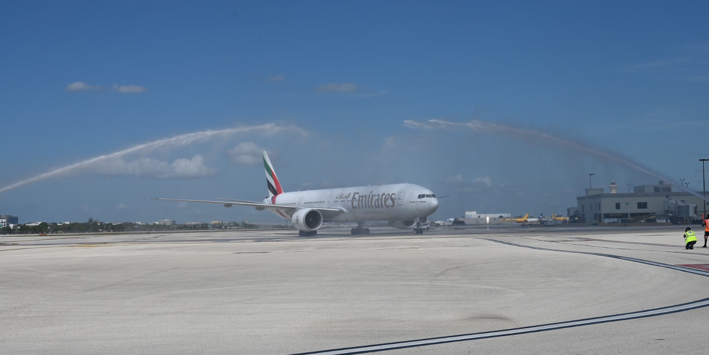 La aerolínea Emirates ofrece vuelos directos entre Dubai y Miami