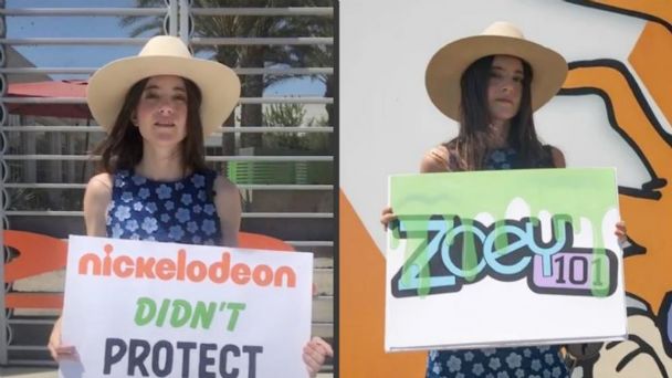 ¡Por abuso infantil! Exactriz de “Zoe 101” protestó a las afueras de Nickelodeon