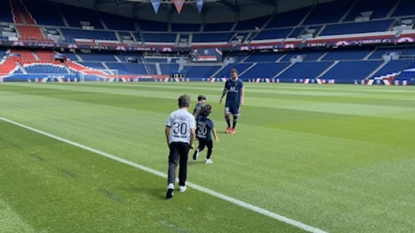 Los hijos de Lionel Messi jugaron con Keylor Navas en París