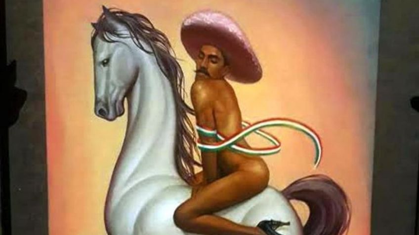 Cuadro del General Emiliano Zapata “gay” causa polémica en México