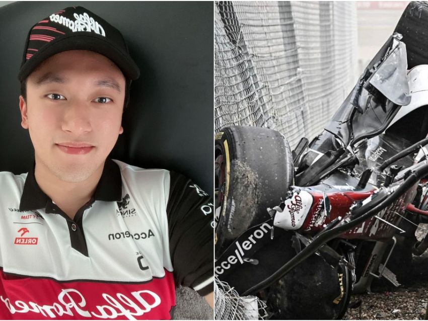 Guanyu Zhou reconoció como el halo le salvó la vida en la F1