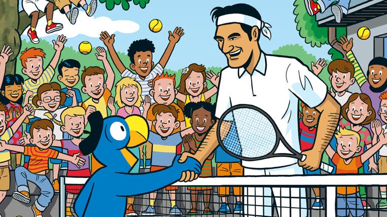Roger Federer será inmortalizado con su propia historieta