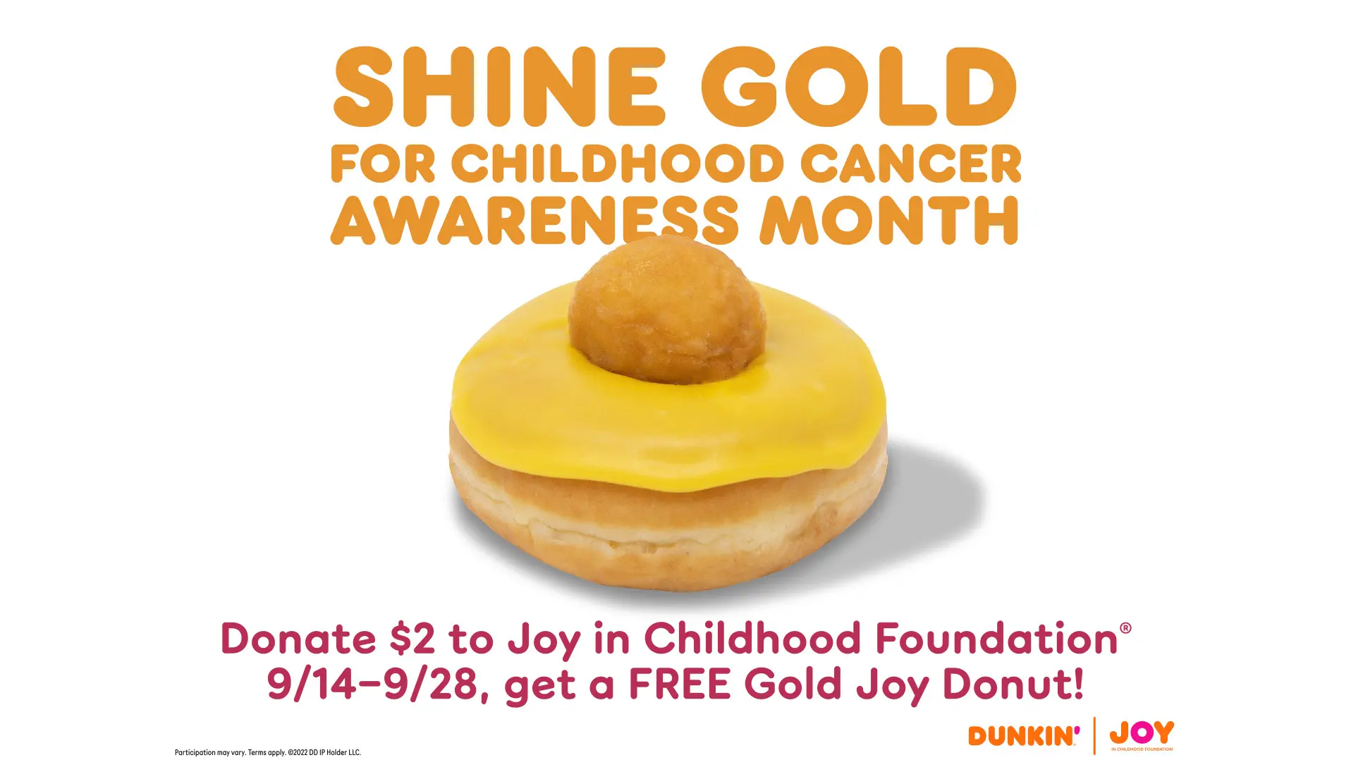 Fundación Dunkin’ Joy pide apoyo para niños con cáncer en Florida
