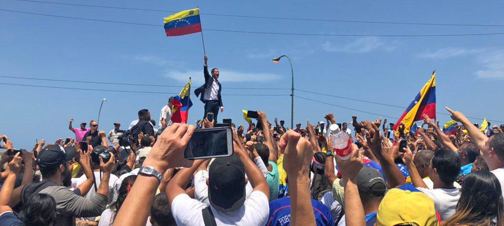 Ya el Presidente Interino Juan Guaidó se encuentra en suelo venezolano