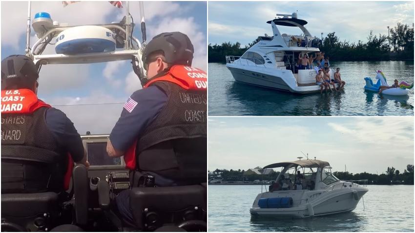 Guardia Costera interceptó 2 yates que alquilaban viajes de forma ilegal en Miami