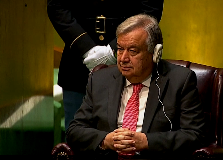 Antonio Guterres, secretario general de la ONU, preocupado por eventos en Venezuela