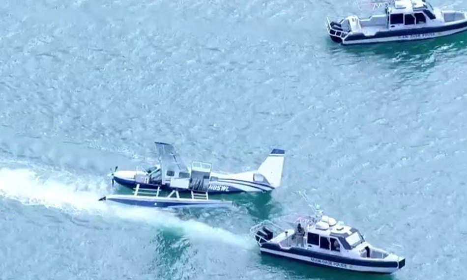 Hidroavión se estrella con siete personas a bordo en PortMiami