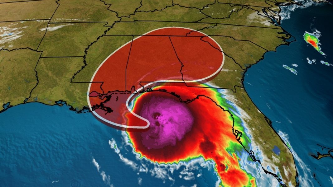 El huracán Sally alcanzó la categoría 2 antes de golpear las costas de Mississippi y Alabama
