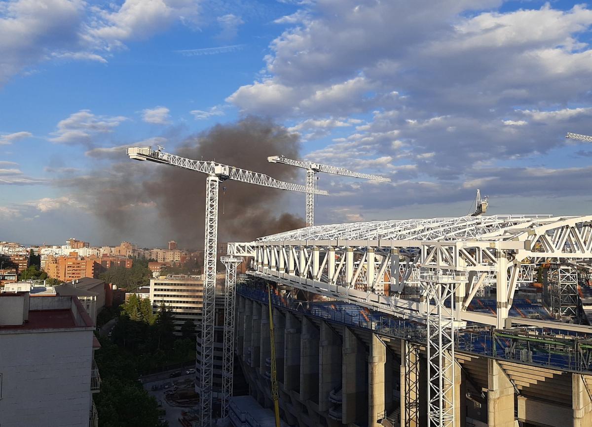 La causa del incendio en el estadio Santiago Bernabéu
