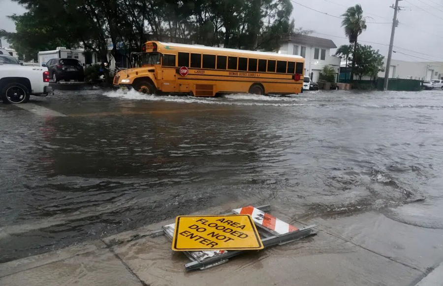 Pronostican inundaciones en Miami-Dade y Broward por fuertes lluvias
