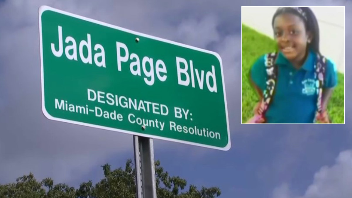 Una calle de Miami-Dade lleva el nombre de la niña Jada Page