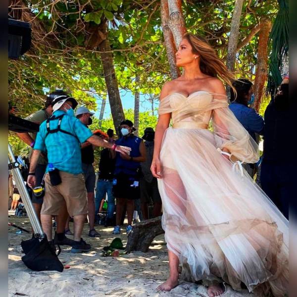 Revelan imágenes inéditas de Jennifer López durante el rodaje de su película en República Dominicana