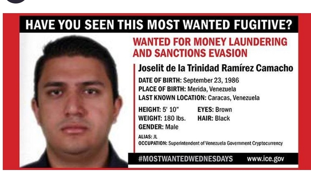 EEUU ofreció recompensa de $5 millone por la captura de Joselit de la Trinidad Ramírez, mano derecha de Tareck El Aissami