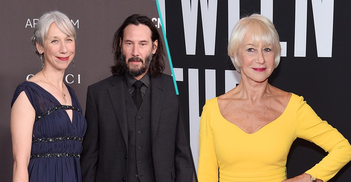 Internet confunde a la novia de Keanu Reeves con Helen Mirren