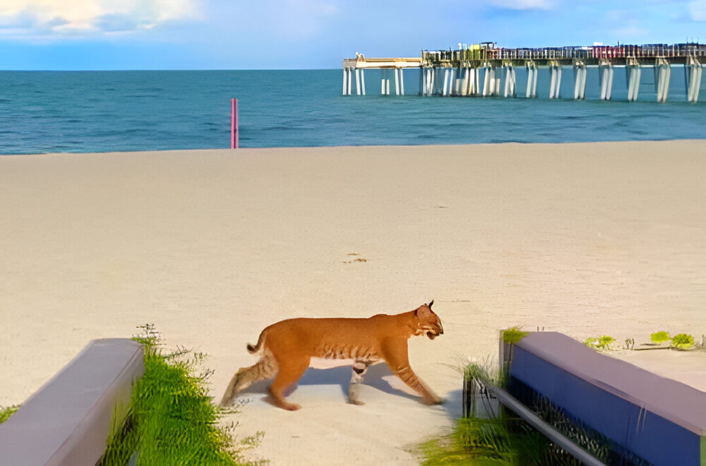 Persecución increíble: graban a lince rojo persiguiendo un conejo en Venice Beach
