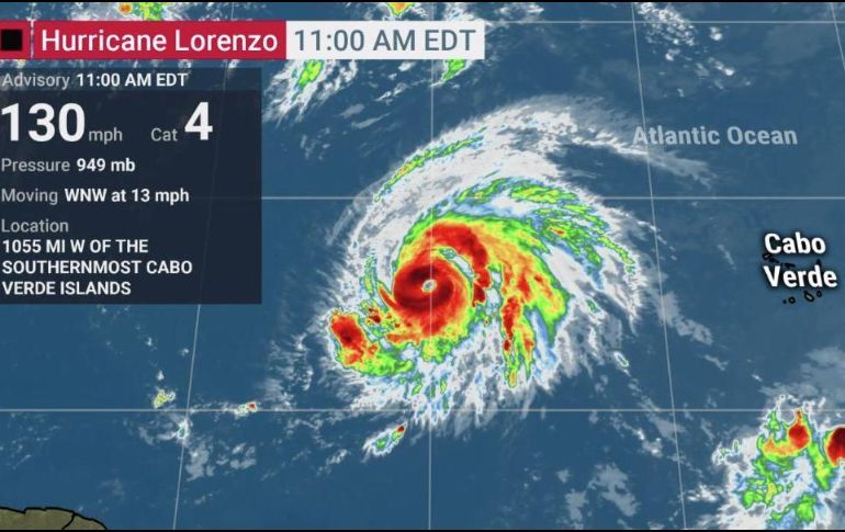 El huracán Lorenzo es el más poderoso de los últimos 30 años