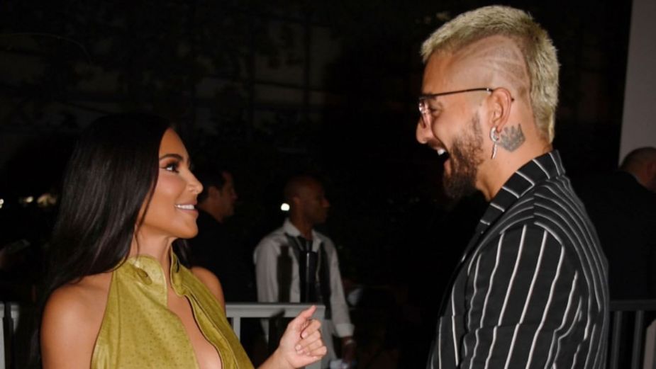 Kim Kardashian y Maluma son vistos en una fiesta en Miami