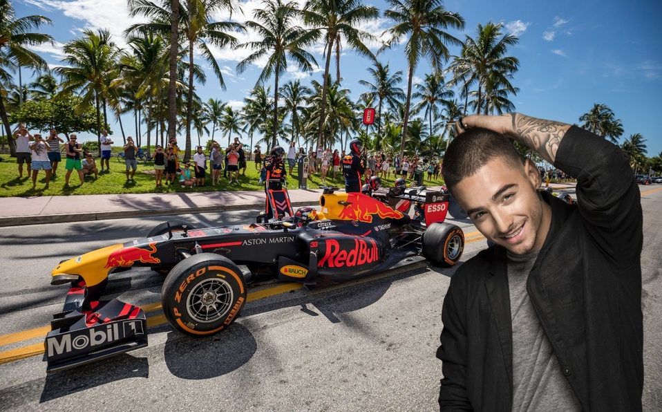 Maluma atracción del Gran Premio de Miami de la F1