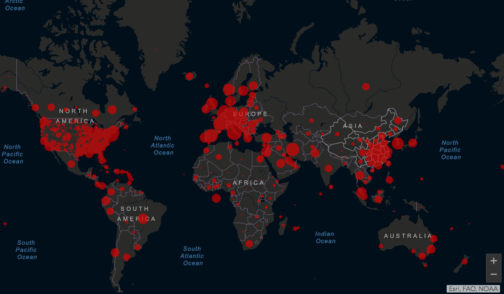 Situación actual y global del covid-19: Más de 615.000 casos y más de 27.000 muertos en 188 países