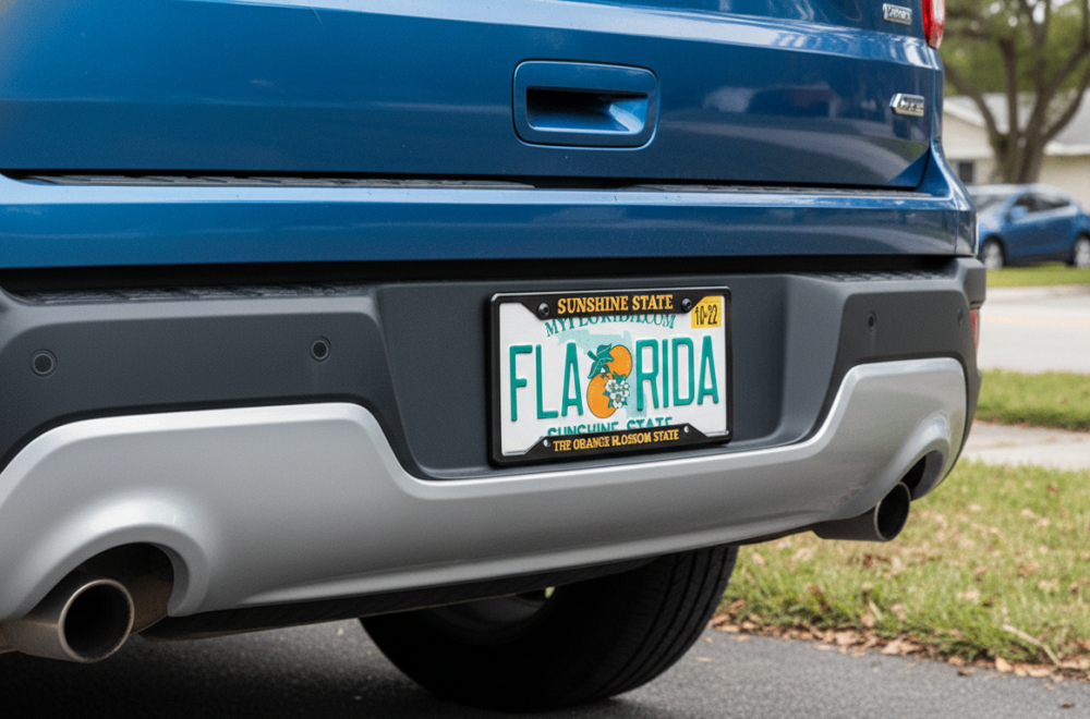 Límites legales en Florida: ¿se permite el uso de marcos en las placas?