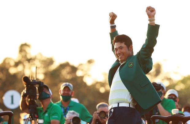 Matsuyama hizo historia al ser el primer japonés en ganar un Masters de golf