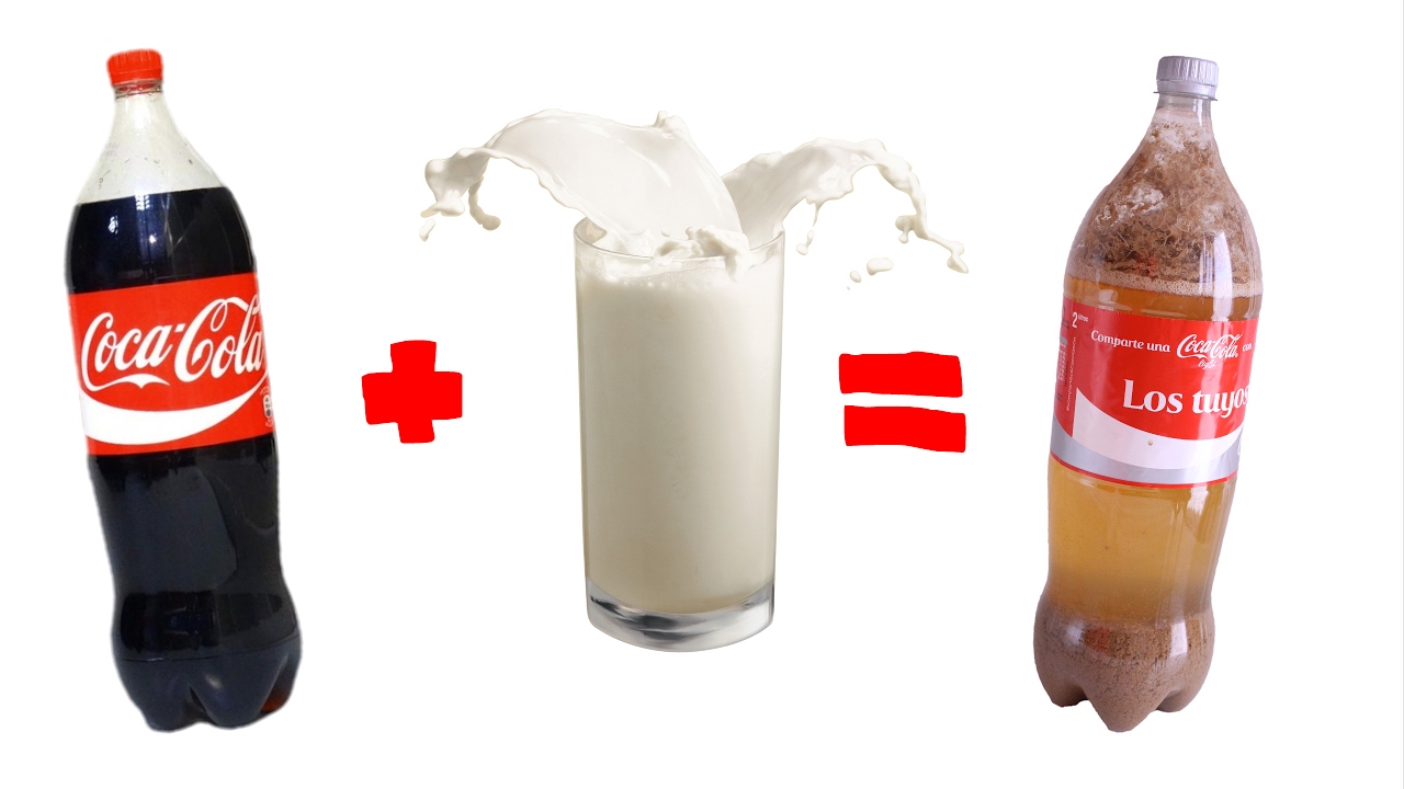 ¿Mezcla mortal?  Mira lo que pasa cuando tomas Coca Cola y luego leche (Video)