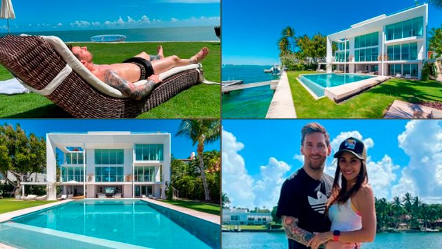 ¡Espectacular! La lujosa mansión donde Messi pasa sus vacaciones en Miami