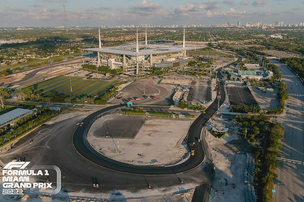 Avances del circuito de la Fórmula 1 en Miami