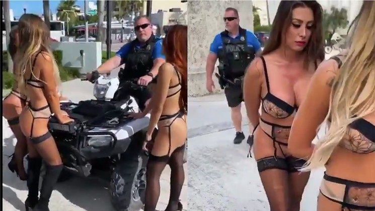 Policía de Miami Beach investiga a uno de sus elementos por aparecer en un vídeo con modelos de Playboy