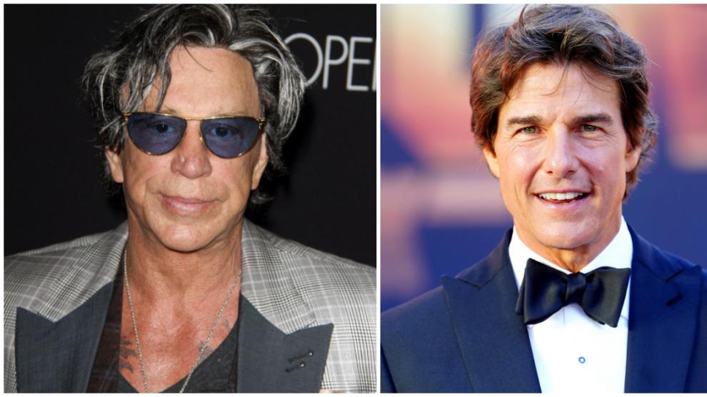 Mickey Rourke dice que Tom Cruise lleva 35 años interpretando el mismo papel
