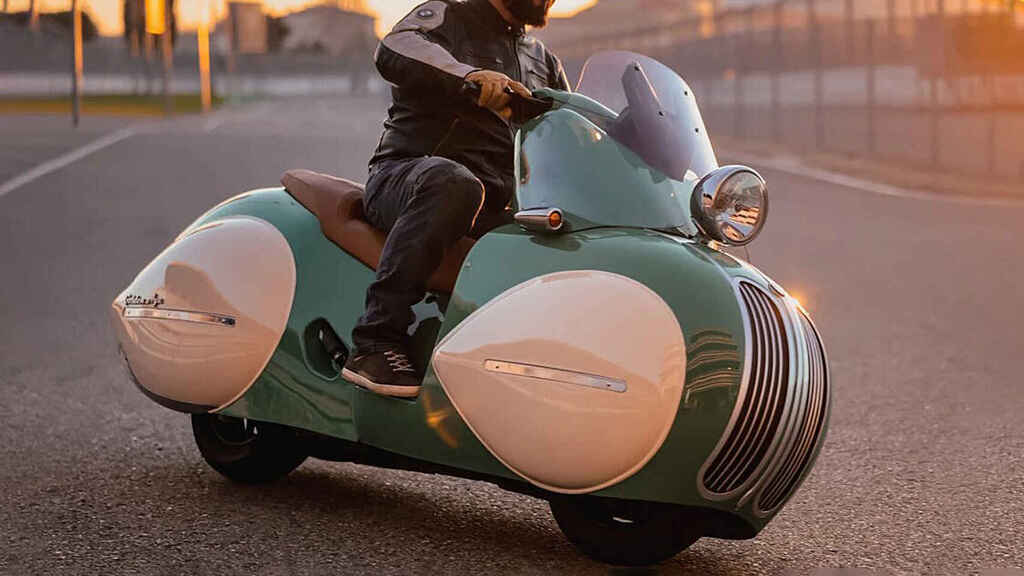 Taller en Miami convierte moto BMW en una increíble scooter retro (Fotos)