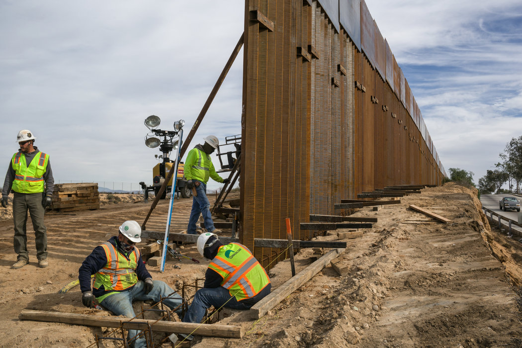Administración de Donald Trump informó la construcción de 160 kms del muro fronterizo