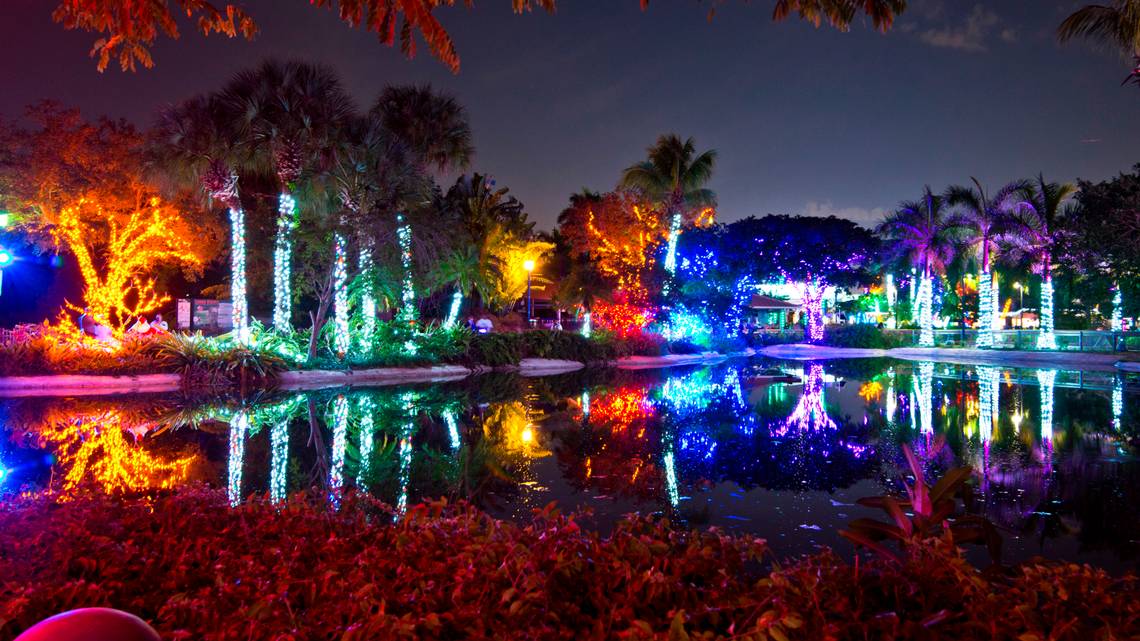 Un mágico espectáculo de luces en el Zoológico de Miami