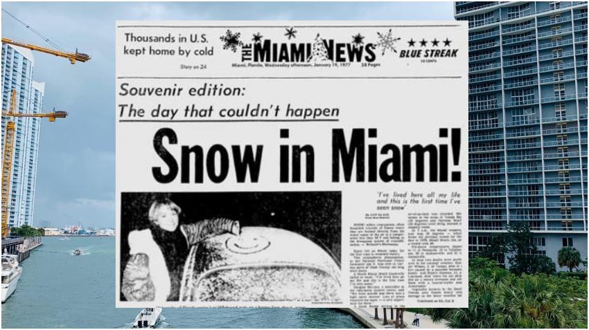 Cae nieve en Miami… un día como hoy de 1977