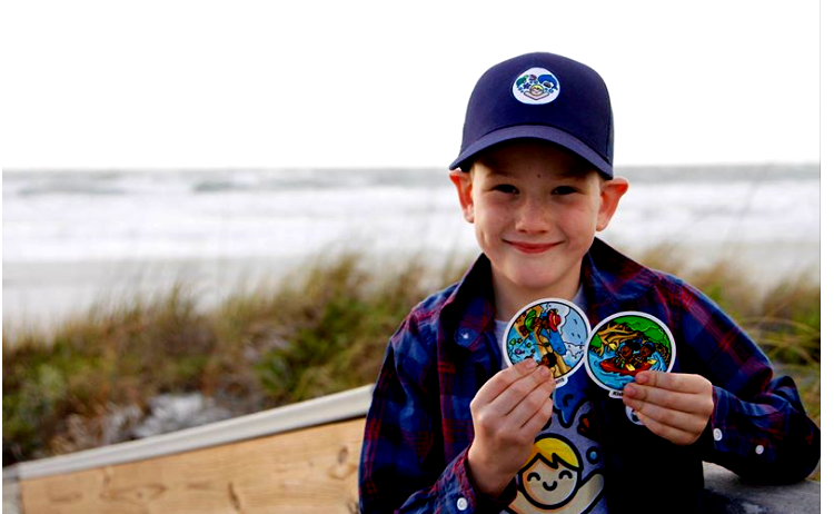 Pequeño de 7 años de Florida lucha por el océano y su familia lo apoya