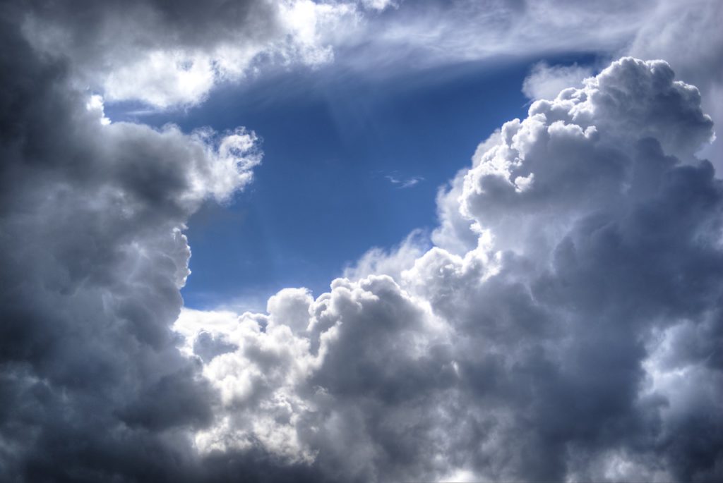 cielo nublado