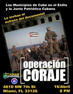 Se estrenará el documental Operación Coraje en Miami