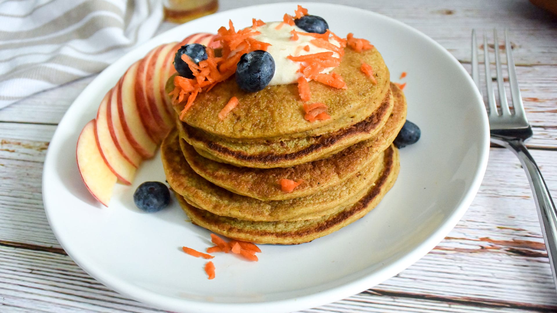 Receta de ‘pancakes’ de avena, auyama y zanahoria para consentir a mamá
