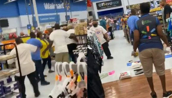 Casi linchan a hombre por no llevar mascarilla en Walmart en Florida (Video)